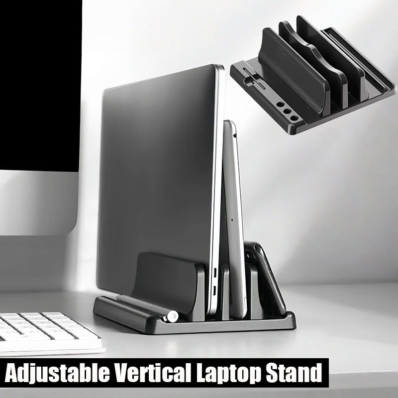 Vertical Laptop Stand - Verticale laptopstandaard, verstelbare multifunctionele tablethouder voor