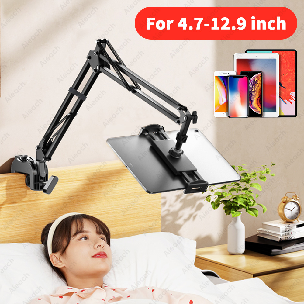 Desk Setup Ipad - Verstelbare bed-tabletstandaard voor 4-12,9 inch mobiele