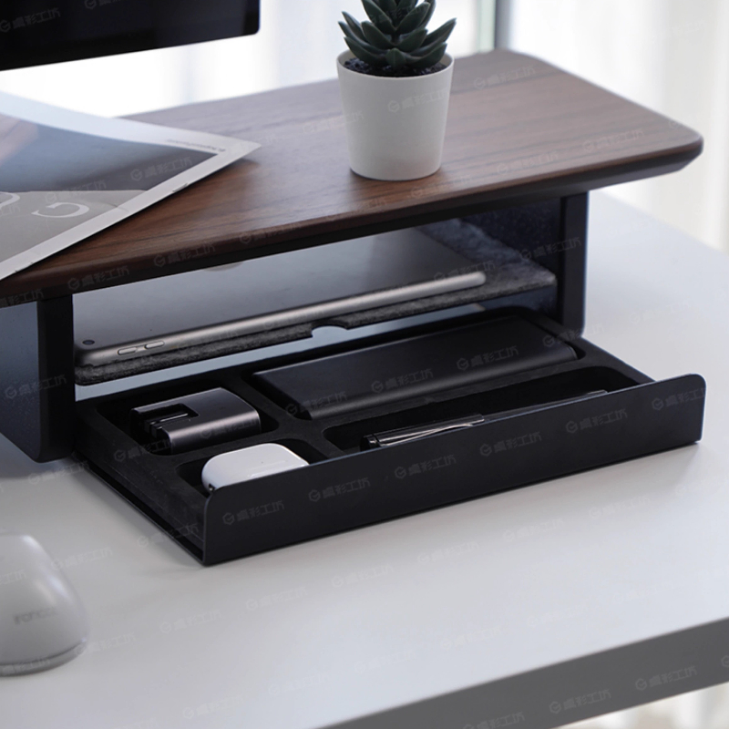 Desk Setup Home Office - Monitorstandaard Riser Opberglades Bureau Organizer Computeropslag