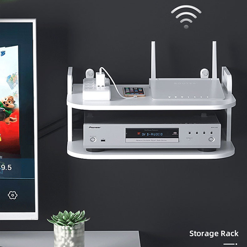 Desk Setup Tv - Wandmontage Router Kabel Organizer Plank Geventileerd