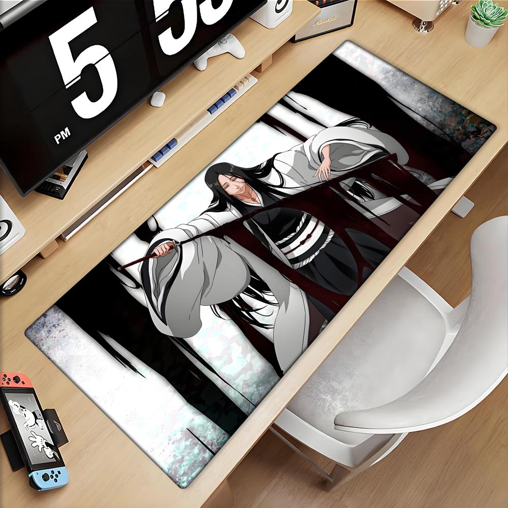 Desk Setup Black - Grote muismat zwart wit Anime BLEACH