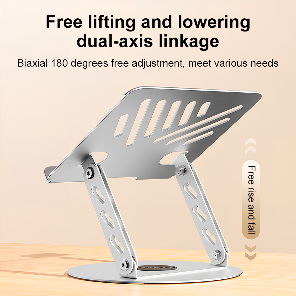 Desk Setup Home Office - 360 ° Roterende laptopstandaard Verstelbare opvouwbare