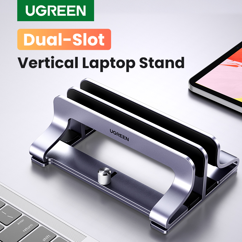 Vertical Laptop Stand - Ugreen Verticale Laptop Standhouder Opvouwbare Aluminium