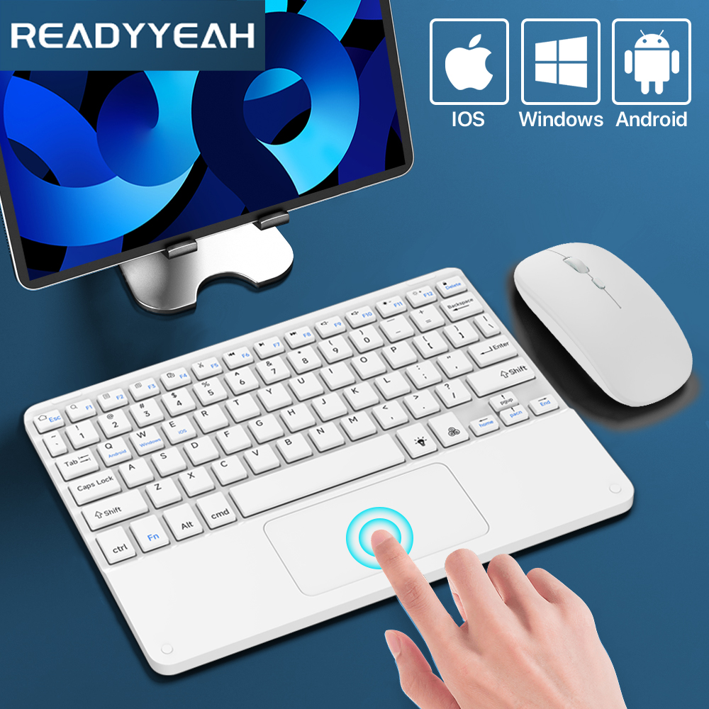 Desk Setup Ipad - Touchpad Draadloos Toetsenbord En Muis Bluetooth