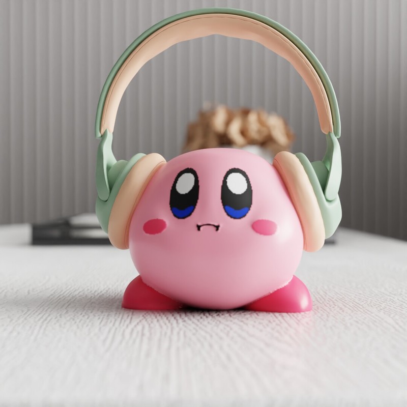 Desk Setup Home Office - MSKA hoofdtelefoonstandaard Kirby schattige cartoon creatieve