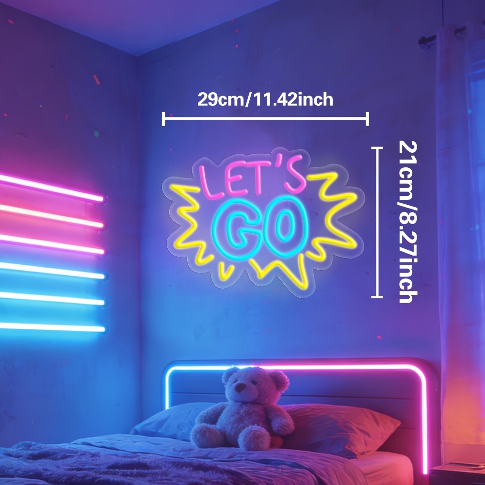 LET'S GO Multicolor LED Neon S - Desk Setup Inspiration recensie en prijs
