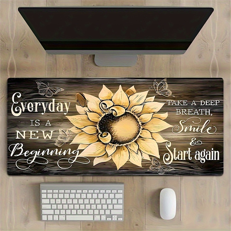 Zonnebloem muismat Inspirerend - Desk Setup Inspiration recensie en prijs