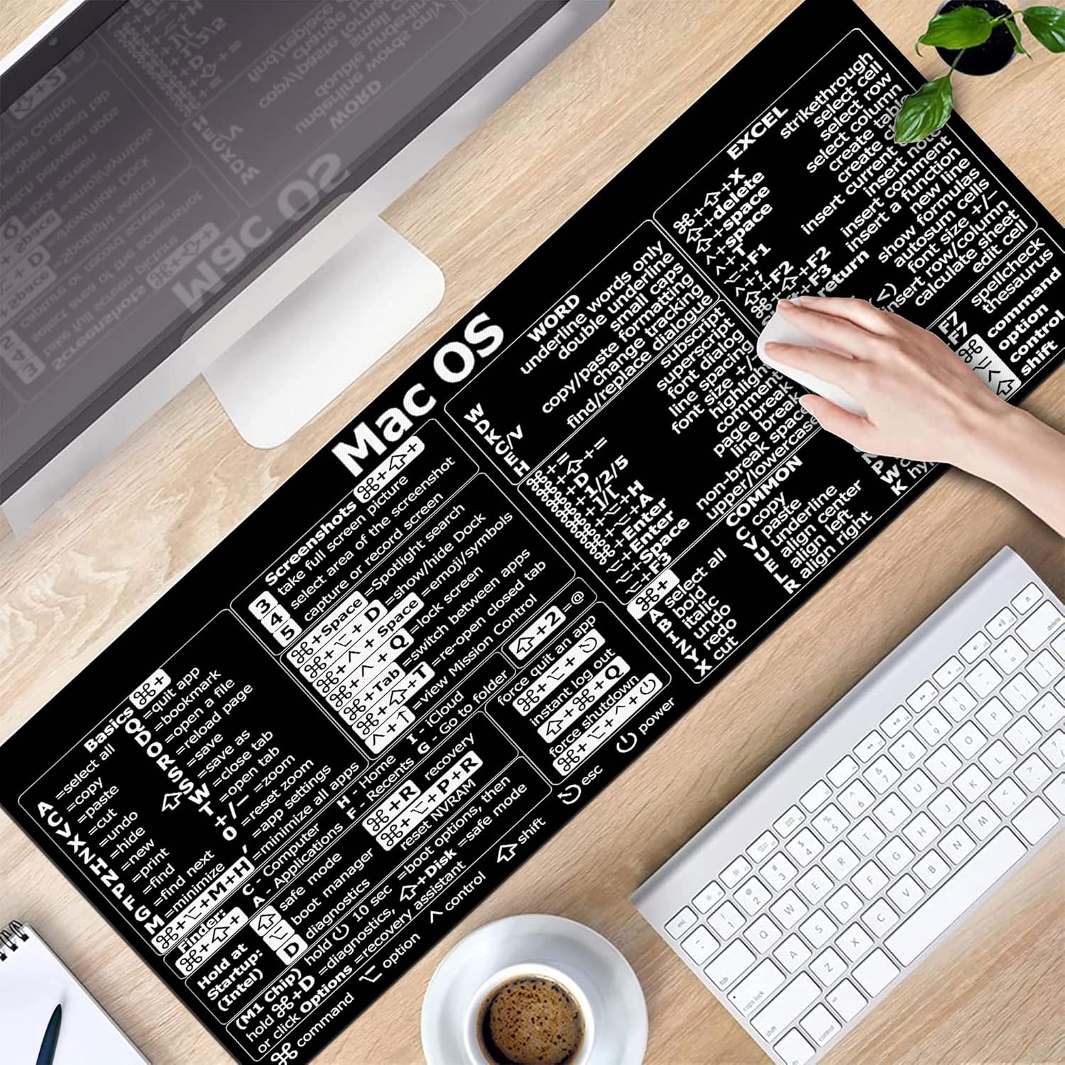 Mac OS sneltoetsen, Word/Excel - Desk Setup Mac recensie en prijs