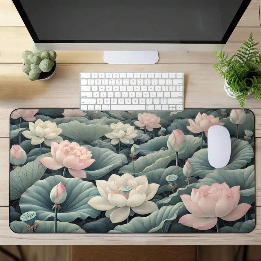 Grote lotusbloem bureaumat ant - Desk Setup Inspiration recensie en prijs