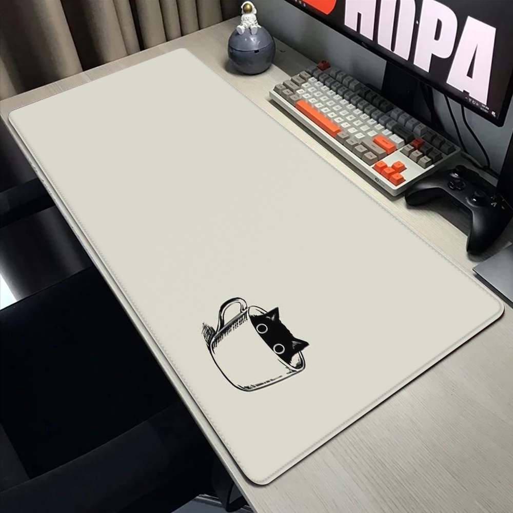 Grappige Zwarte Kat Muismatten - Desk Setup Black recensie en prijs