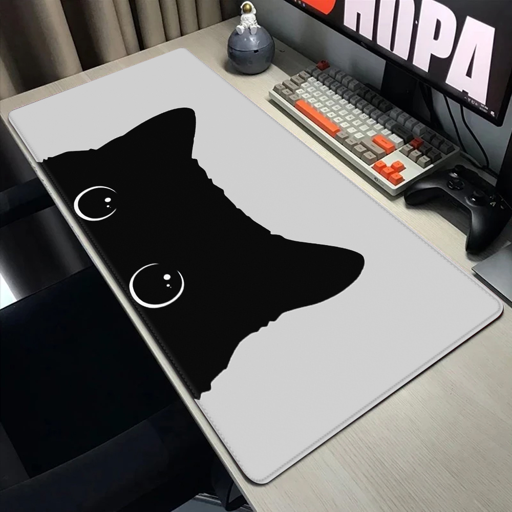 Grappige Zwarte Kat Muismatten - Desk Setup Black recensie en prijs