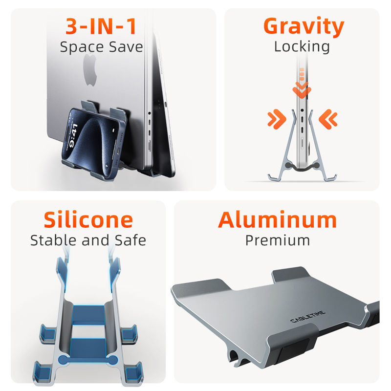 CABLETIME Verticale laptopstan - Vertical Laptop Stand recensie en prijs