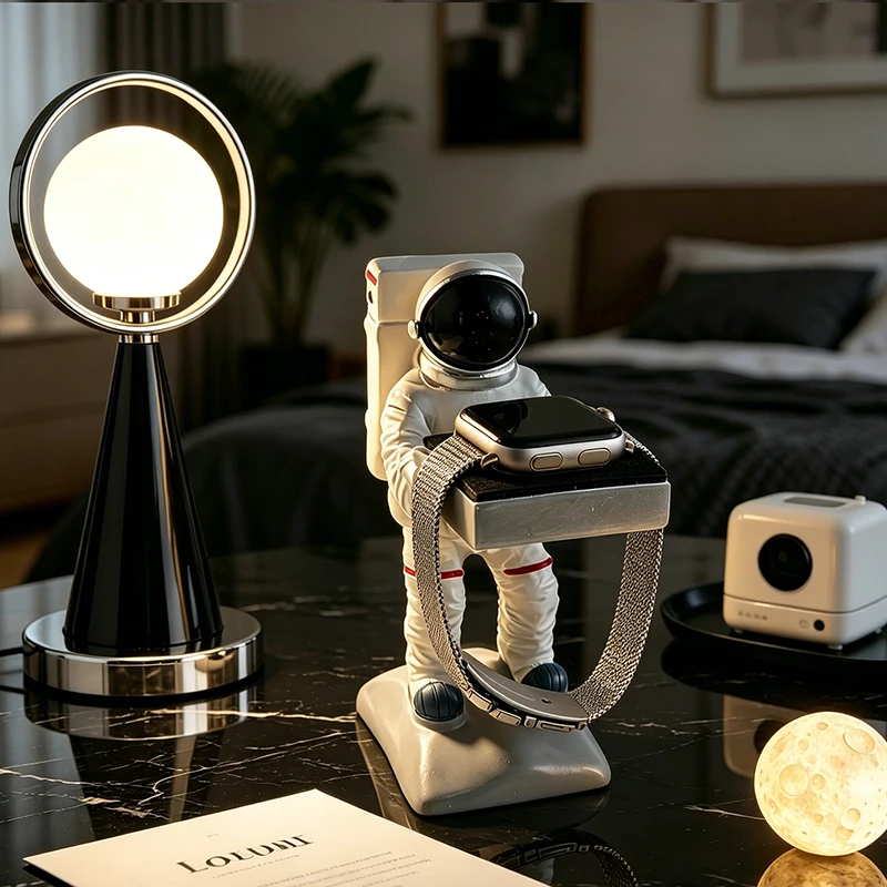 Creatieve astronaut-hars horlo - Desk Setup Home Office recensie en prijs