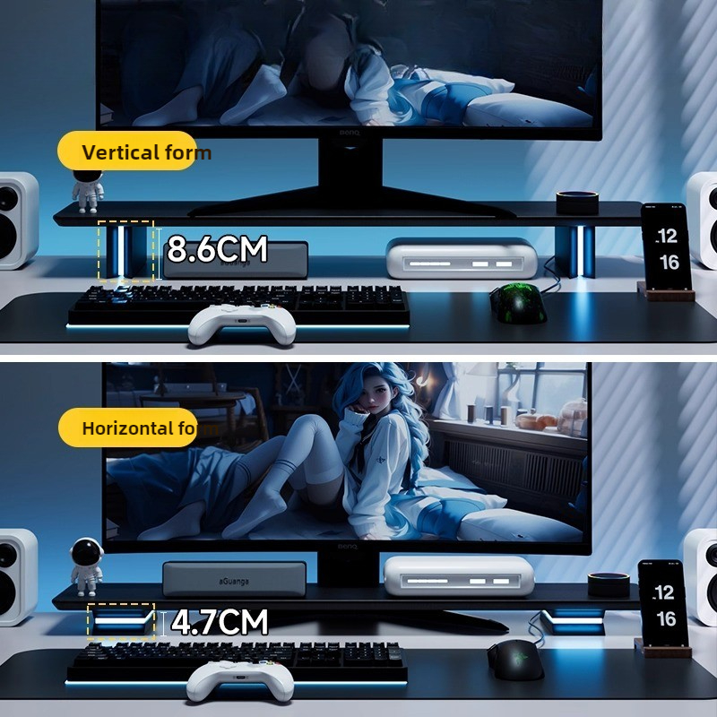 RGB-monitorstandaard Ergonomis - Desk Setup With Laptop And Monitor recensie en prijs
