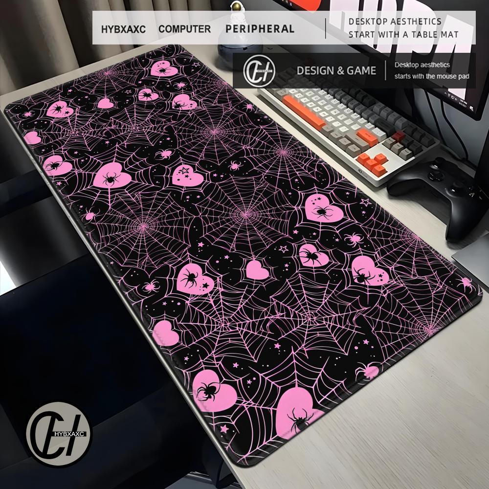 90x40 Wit of Roze Spinnenweb H - Desk Setup For Gaming recensie en prijs