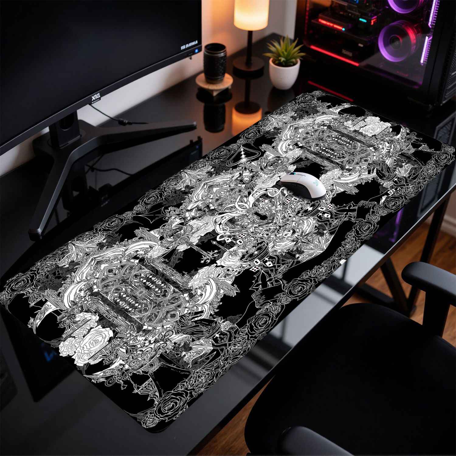 Divine Realm Gotische Gebouw M - Desk Setup Black recensie en prijs