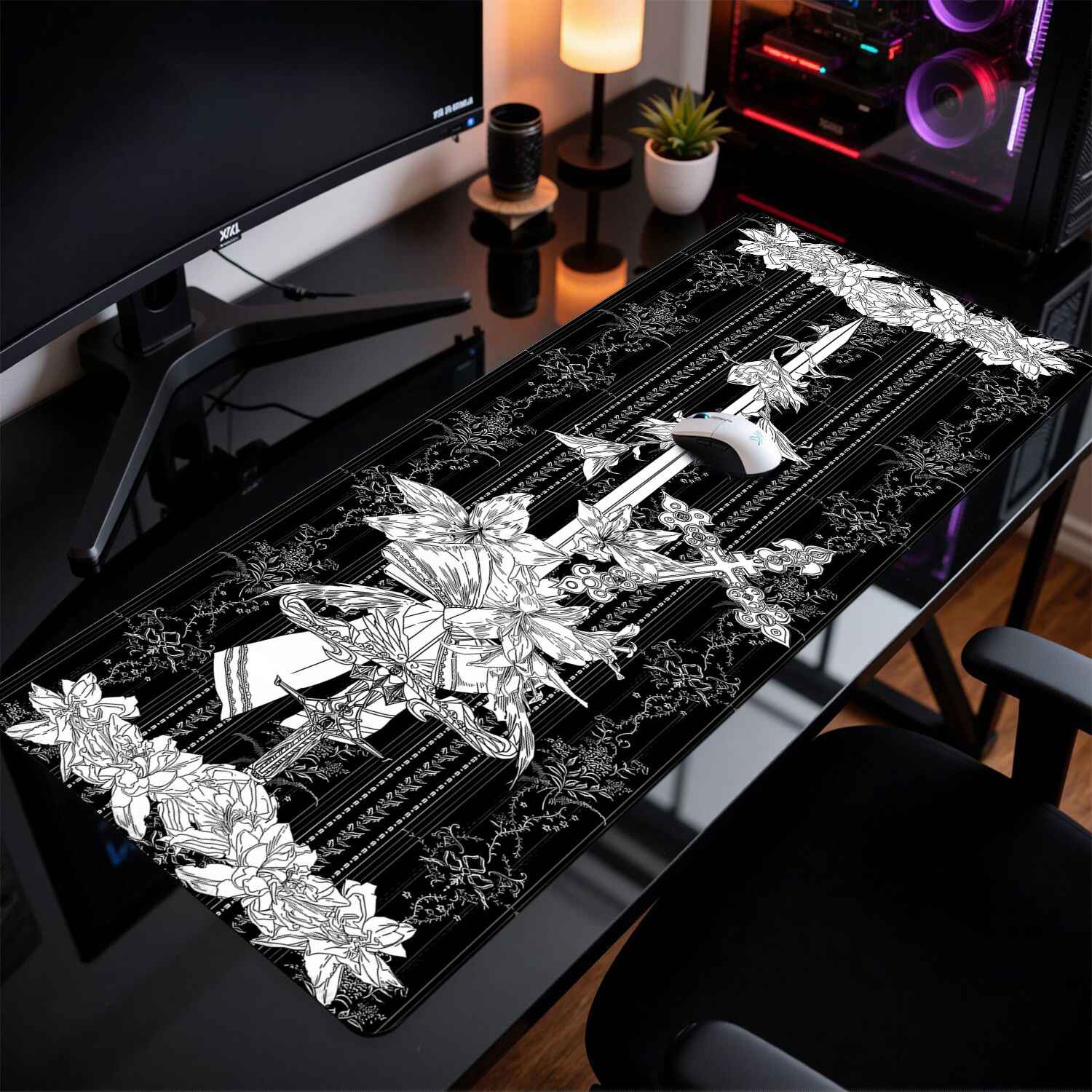 Divine Realm Gotische Gebouw M - Desk Setup Black recensie en prijs