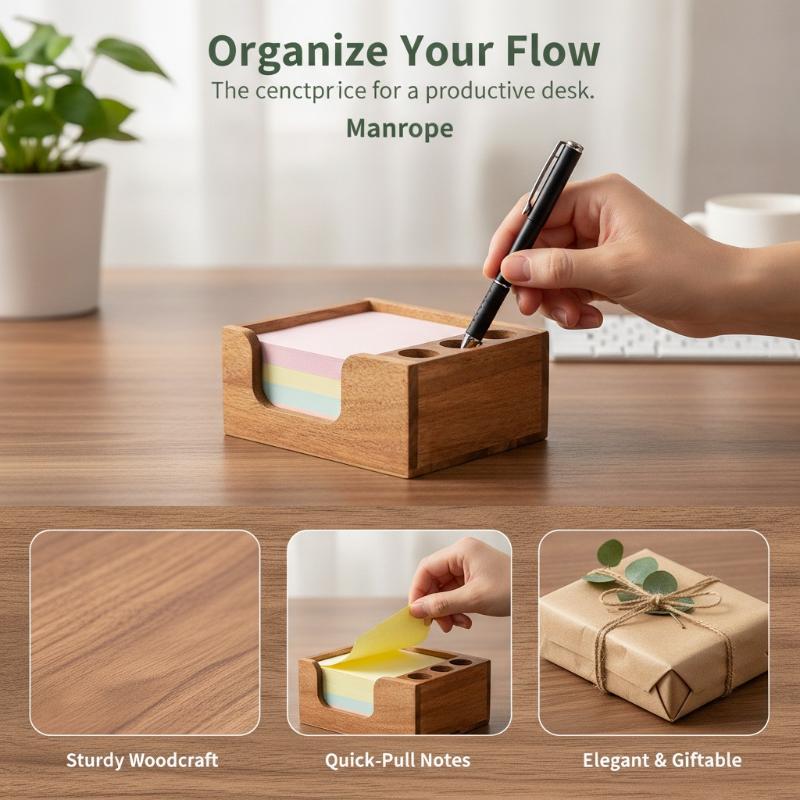 Minimalistische houten bureau- - Desk Setup Home Office recensie en prijs