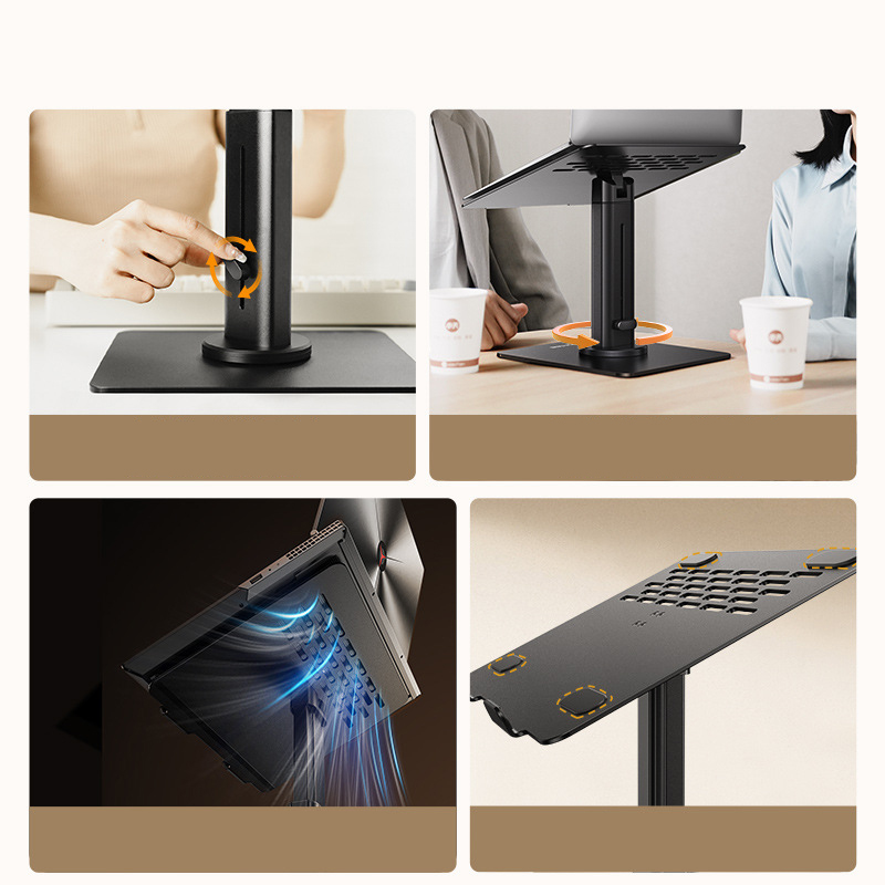 Laptopstandaard 360 graden dra - Vertical Laptop Stand recensie en prijs