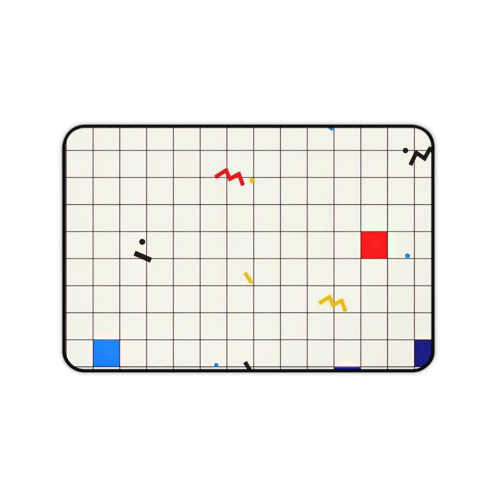 Retro Geometrische Grid Bureau - Desk Setup For Gaming recensie en prijs