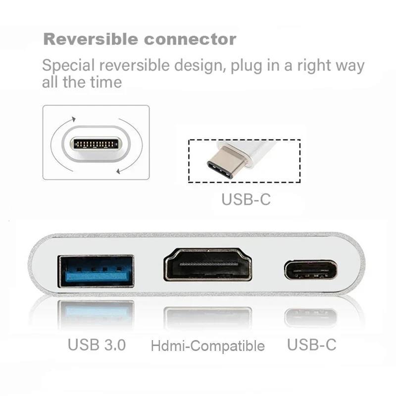 3-in-1 Type-C naar HDMI-compat - Desk Setup Usb Hub recensie en prijs