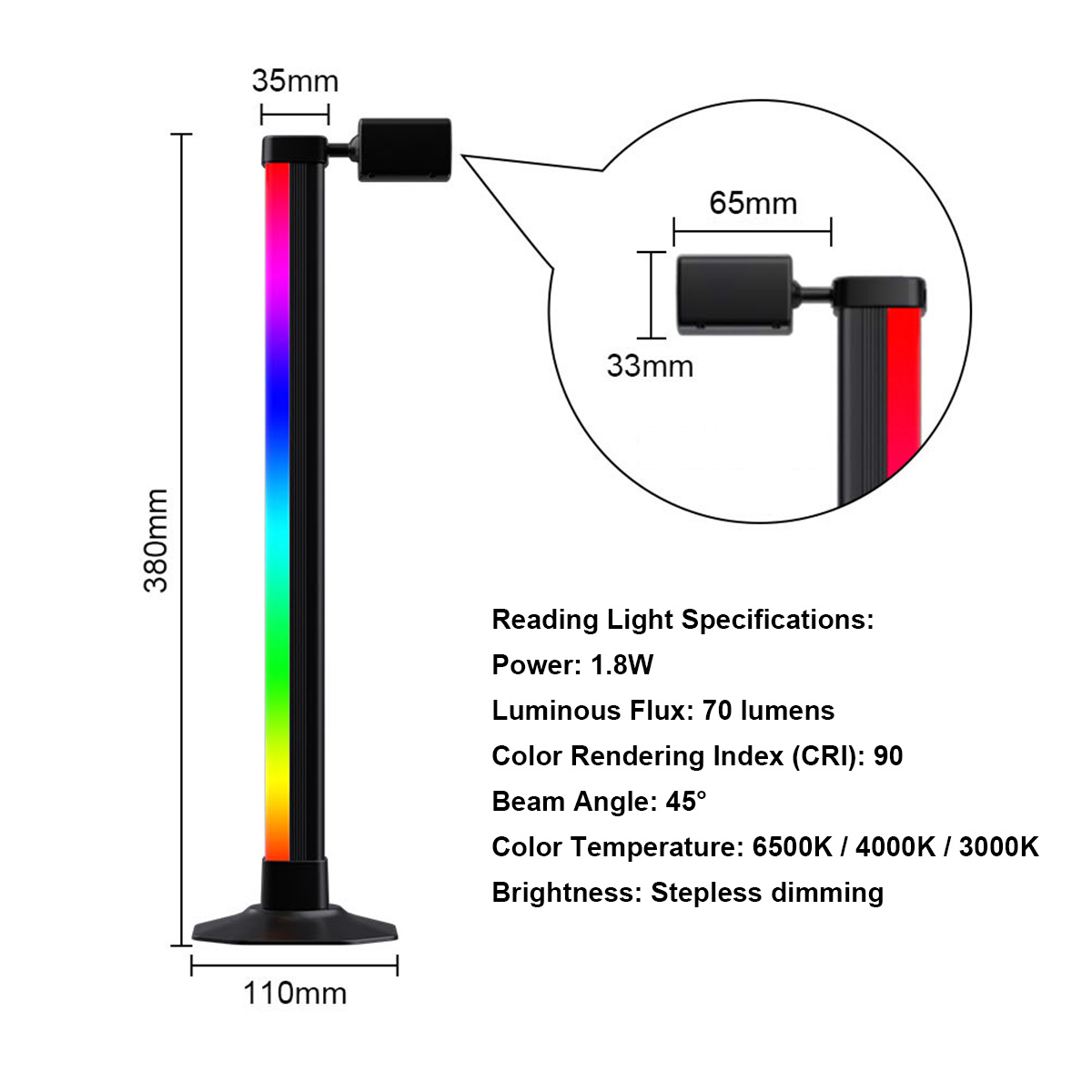 Slimme LED RGB lichtbalk met m - Desk Setup For Gaming recensie en prijs