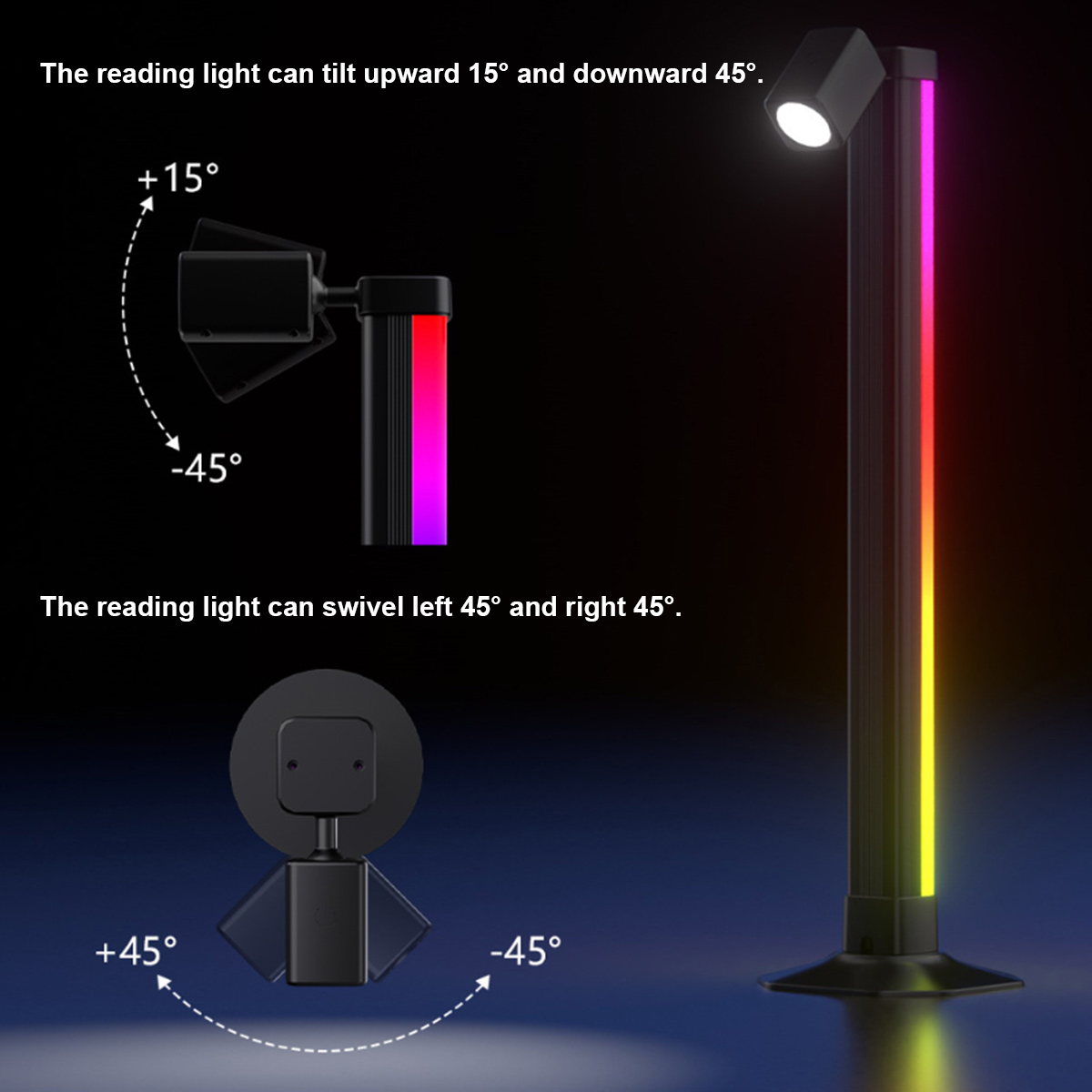 Slimme LED RGB lichtbalk met m - Desk Setup For Gaming recensie en prijs